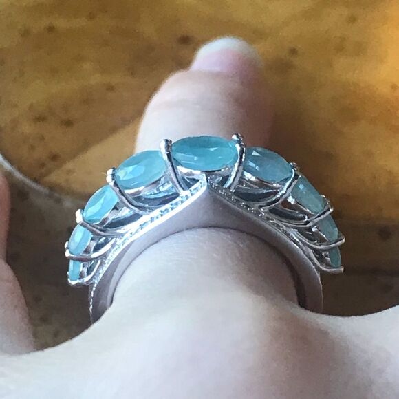 Natural Grandidierite Sterling Silver Ring Size 7 - Picture 2 of 8